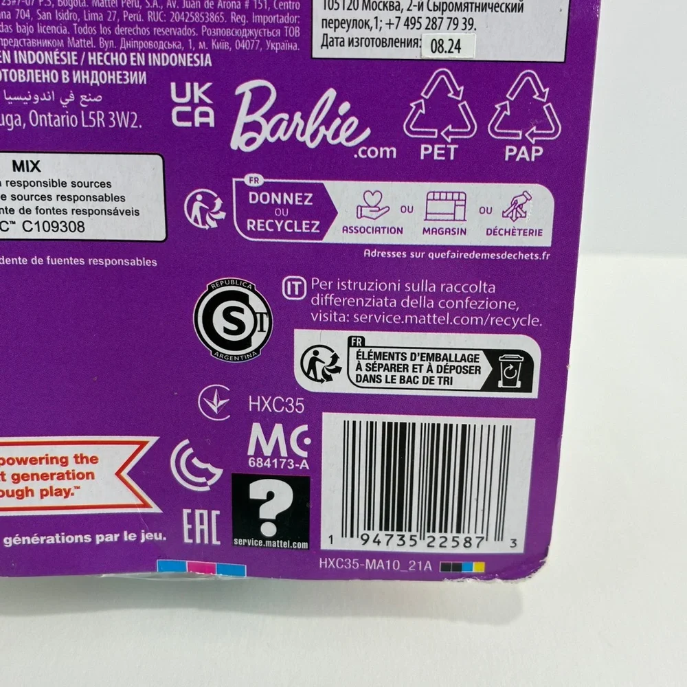 Barbie Doll in Vibrant Pink Packaging